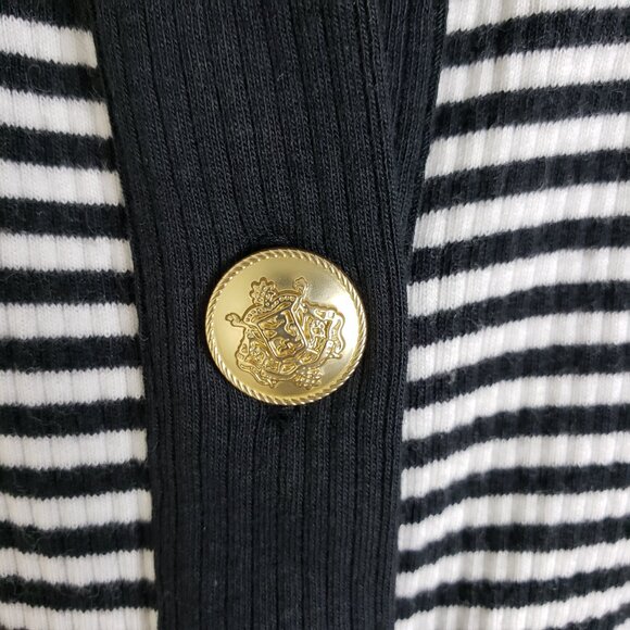 NWOT J.Crew Vintage Rib Knit Lady Jacket in Stripe sz L Nautical Preppy Classic - Picture 9 of 16